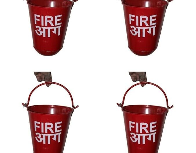 Iron Safety Fire Bucket 