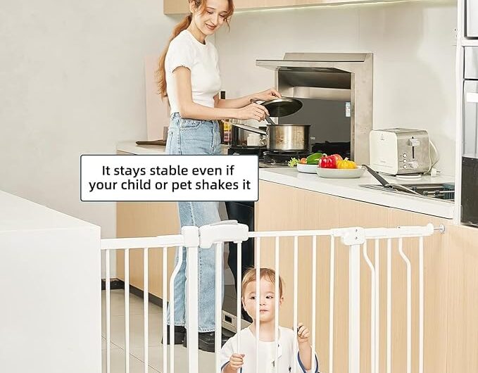 Brikipth Baby Safety Gate (Barrier, Fence) for Toddlers, Kids, Dogs,Pets, Infants