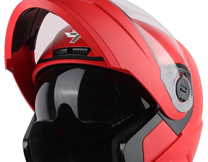 Steelbird SBA-7 7Wings ISI Certified Flip-Up Helmet for Men and Women 