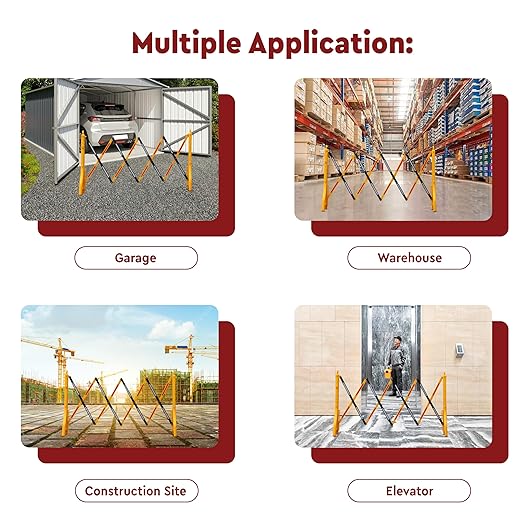 Robustt Yellow & Black Expandable Barricade 