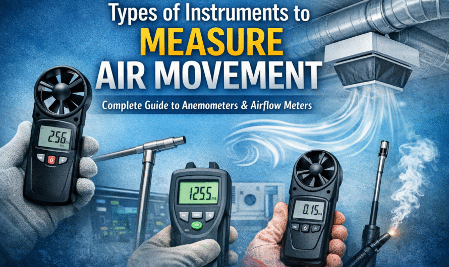 Types of Instruments to Measure Air Movement – Complete Guide to Anemometers & Airflow Meters