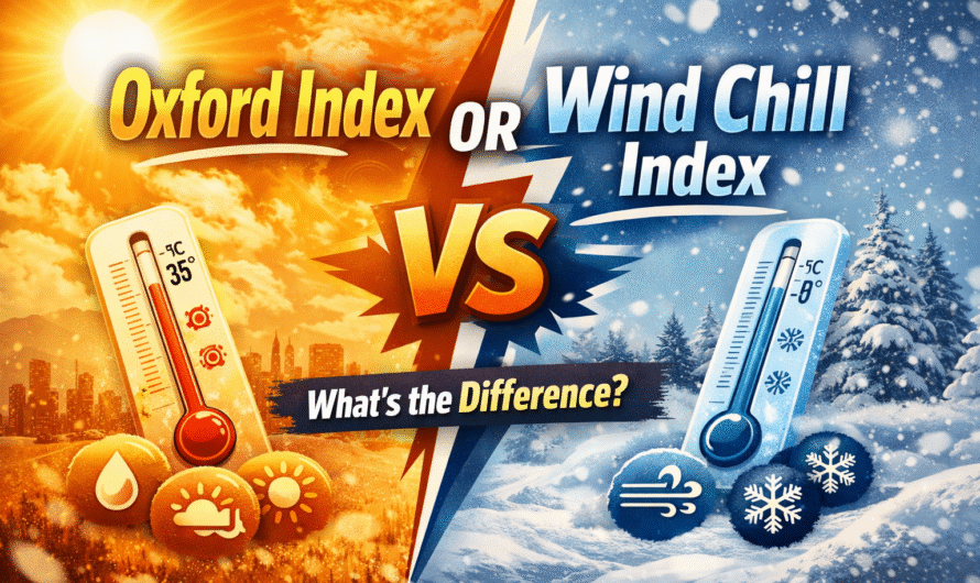 Oxford Index vs Wind Chill Index Explained: Meaning, Differences & Real-Life Impact