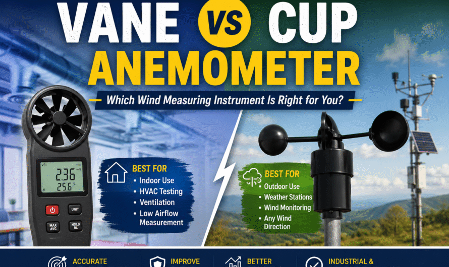 Difference Between Vane Anemometer and Cup Anemometer: Which Wind Measuring Tool Is Best?