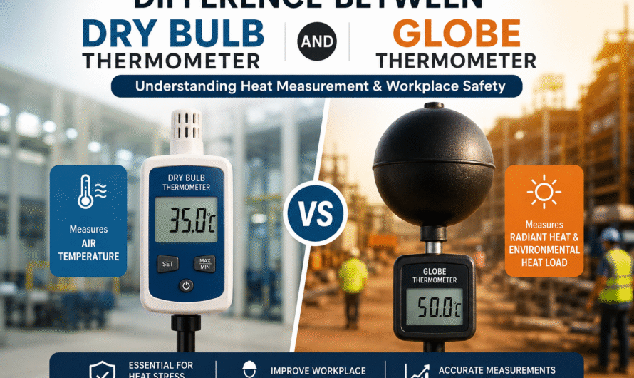 Difference Between Dry Bulb Thermometer and Globe Thermometer: Complete Guide for Workplace Heat Stress Monitoring