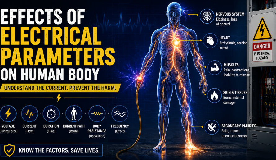 Effects of Electrical Parameters on Human Body | Electrical Safety Guide