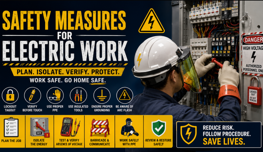 Safety Measures for Electric Work | Essential Electrical Safety Guide