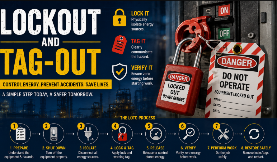 Lockout Tagout (LOTO) Explained | Complete Electrical & Workplace Safety Guide