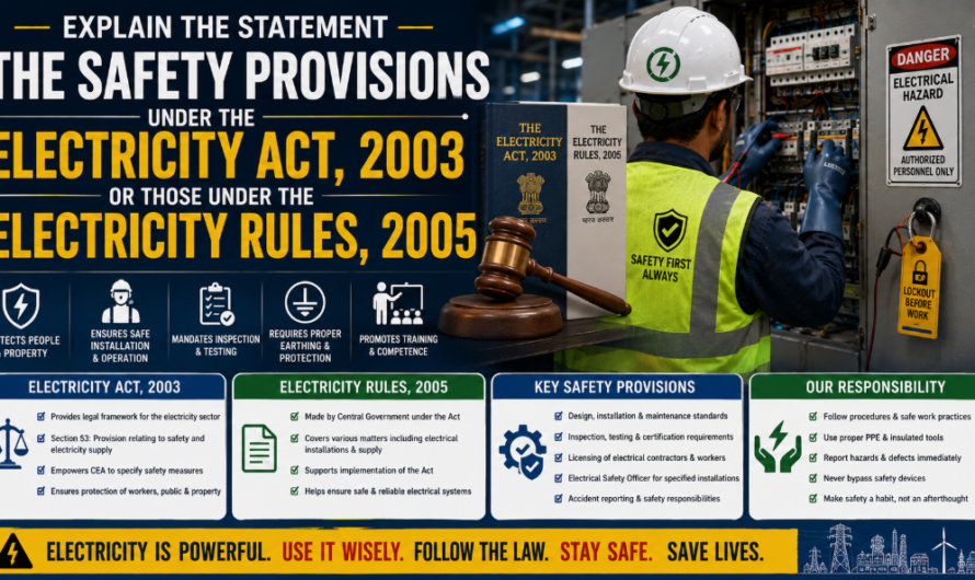 Electricity Act 2003 & Electricity Rules 2005: Safety Provisions Explained
